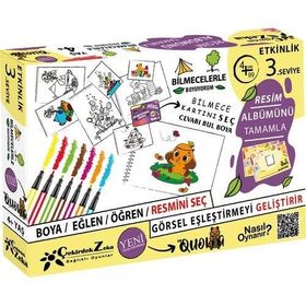 Çekirdek Zeka Bilmecelerle Boyuyorum 3. Seviye Oyuncak