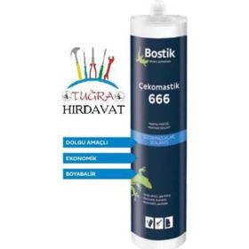 Çekomastik Akrilik 666 Montaj Beyaz 500 gr Mastiği