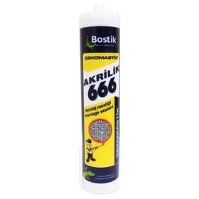 Çekomastik Akrilik 666 Montaj Beyaz 500 gr Mastiği