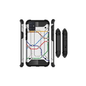 Cekuonline Samsung Galaxy A81 Metropol Desenli Sert Korumalı Kapak Kılıf