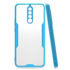 Cekuonline Xiaomi Redmi 9 Mavi Mandala Desenli Silikon Kılıf