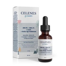 Celenes Arctic Chaga Musroom + AHA + BHA + Lactic 30 ml Cilt Bakım Serumu