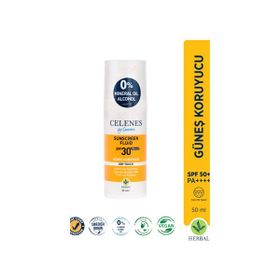 Celenes By Sweden Herbal Dry Touch SPF30 50 ml Mat Bitişli Güneş Kremi