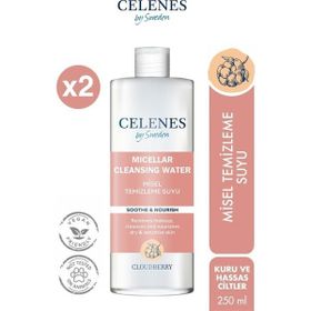 Celenes Cloudberry Kuru Hassas Ciltler 2x250 ml Misel Yüz Temizleme Suyu