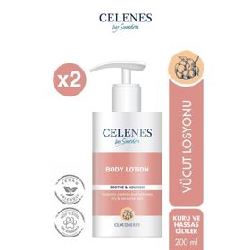 Celenes Cloudberry Parfümsüz 2x200 ml Vücut Losyonu