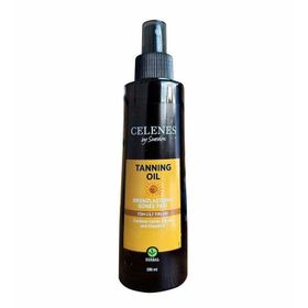 Celenes Herbal Taning Oil 200 ml Bronzlaştırıcı Güneş Yağı