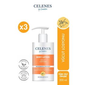 Celenes Sea Buckthorn 3x200 ml Vücut Losyonu