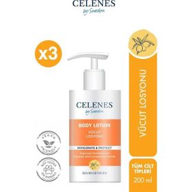 Celenes Sea Buckthorn 3x200 ml Vücut Losyonu