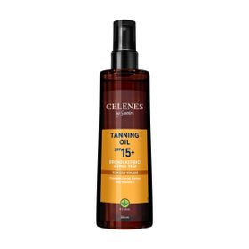 Celenes SPF15 200 ml Bronzlaştırıcı Güneş Yağı