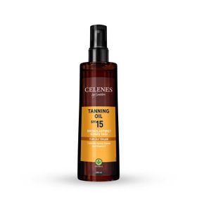 Celenes SPF15 200 ml Bronzlaştırıcı Güneş Yağı