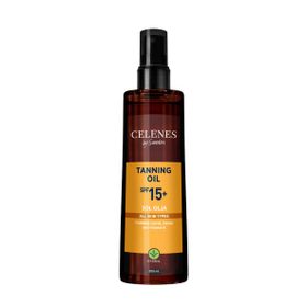 Celenes SPF15 200 ml Bronzlaştırıcı Güneş Yağı