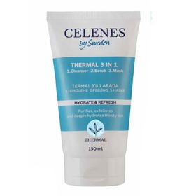 Celenes Thermal 3 in 1 Temizleme 150 ml Peeling Maske