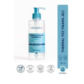 Celenes Yağlı ve Karma Ciltler 250 ml Nemlendirici ve Canlandırıcı Thermal Yüz Temizleme Jeli