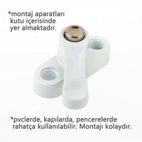 Çelik 6 Adet Pvc Kapı Pencere Emniyet Pimapen Kilidi