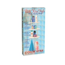 Çelik Ayna CLK133 3'lü Demonte Banyo Köşelik