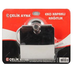 Çelik Ayna CLK465 Eko Kapaklı Tuvalet Kağıtlığı