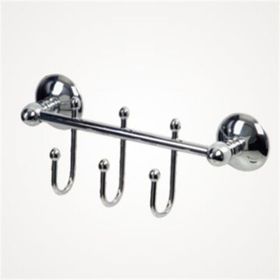 Çelik Banyo Çıkmalı Üçlü Askılık
