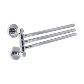 Çelik Banyo Flora Üçlü Döner Havluluk