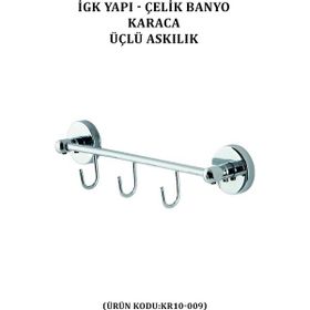 Çelik Banyo Karaca KR1K0.009 Üçlü Askılık