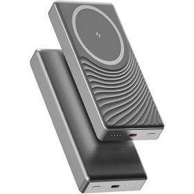 Çelikwork FP14 5.000 mAh 20W Usb-C LED Işıklı Wireless Slim Siyah Powerbank