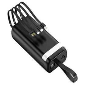 Çelikwork PW-86 30.000 mAh 8in1 Çoklayıcı LCD Ekran Fenerli Kendinden Kablolu Siyah Powerbank