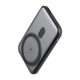 Çelikwork PW0103 5.000 mAh 22.5W 1Type-C Giriş 1usb LED Gösterge Manyetik Magsafe Kablosuz Siyah Powerbank