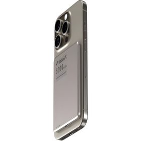 Çelikwork Quo Pro Aır 5.000 mAh Ultra Ince Kablosuz 15W Hızlı Şarj LED Tepe-C Girişli Wireless Gri Powerbank