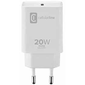 Cellular Line 20w TYPE-C Beyaz Şarj Adaptörü