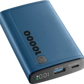 Cellular Line Elite Dijital Ekranlı PD 20W Hizli Şarj 10.000 mAh Mavi Powerbank