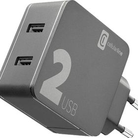 Cellular Line Multipower 2 24W Çıkışlı Hızlı Siyah Seyahat Şarj Adaptörü