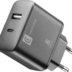 Cellular Line Samsung 25W Dual Port Super Fast Siyah Şarj Adaptörü