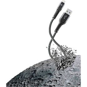 Cellular Line Tetra Force Siyah 1 m Lightning Kablo