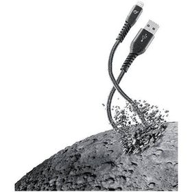 Cellular Line Tetra Force Siyah 1 m Lightning Kablo
