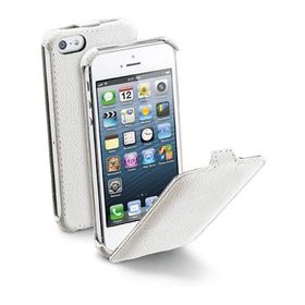 Cellular LineApple iPhone SE-5S-5 Flap Mıknatıssız Beyaz Kılıf
