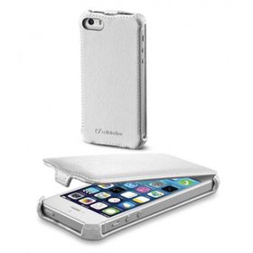 Cellular LineApple iPhone SE-5S-5 Flap Mıknatıssız Beyaz Kılıf