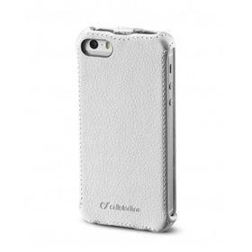 Cellular LineApple iPhone SE-5S-5 Flap Mıknatıssız Beyaz Kılıf