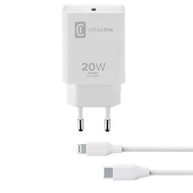 Cellularline 20W Şarj Kiti Kablo ve Şarj Adaptörü