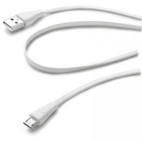 Cellularline Beyaz Micro USB Data Kablosu