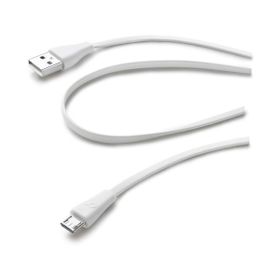 Cellularline Beyaz Micro USB Data Kablosu