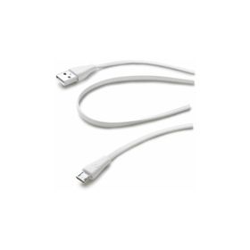 Cellularline Beyaz Micro USB Data Kablosu