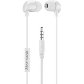 Cellularline Music Sound In-Ear Mikrofonlu Kablolu Kulak İçi Beyaz Kulaklık