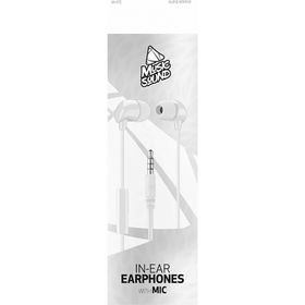 Cellularline Music Sound In-Ear Mikrofonlu Kablolu Kulak İçi Beyaz Kulaklık
