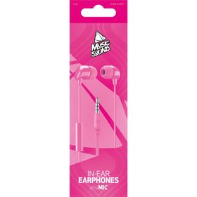 Cellularline Music Sound In Ear Silikonlu Kablolu Kulak İçi Pembe Kulaklık