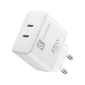Cellularline PD 35W Dual Port Apple Beyaz Şarj Adaptörü