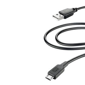 Cellularline Siyah 2 Micro USB Kablosu