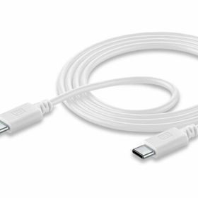 Cellularline Usbdatac2C5A1Mw USB Cable 5A Samsung 45 W Super Fast Charging Özellikli Usb-C Şarj ve 1.2 mt Beyaz Data Kablosu