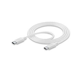 Cellularline Usbdatac2C5A1Mw USB Cable 5A Samsung 45 W Super Fast Charging Özellikli Usb-C Şarj ve 1.2 mt Beyaz Data Kablosu