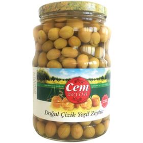 Cem 1 kg Yeşil Çizik Zeytin