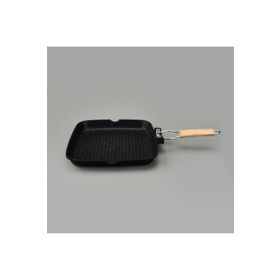 Cem 28x28 cm Gri Döküm Grill Tava