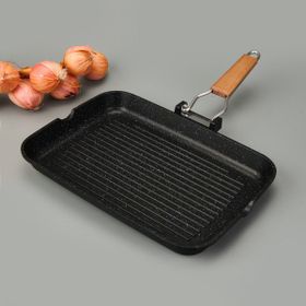 Cem 34x24 CM Gri Döküm Grill Tava